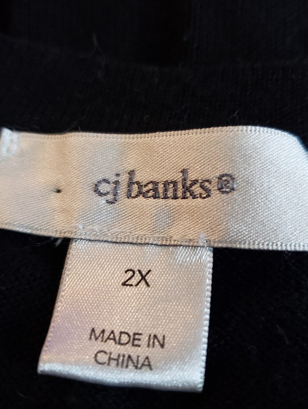 CJ Banks Black Knit Cardigan Size 2X - Picture 5 of 7